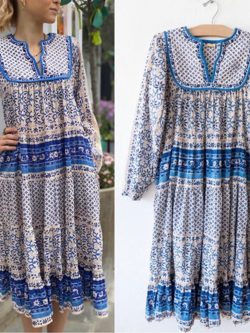 Matta NY Nitika Nima Dress in Capri Blue XL